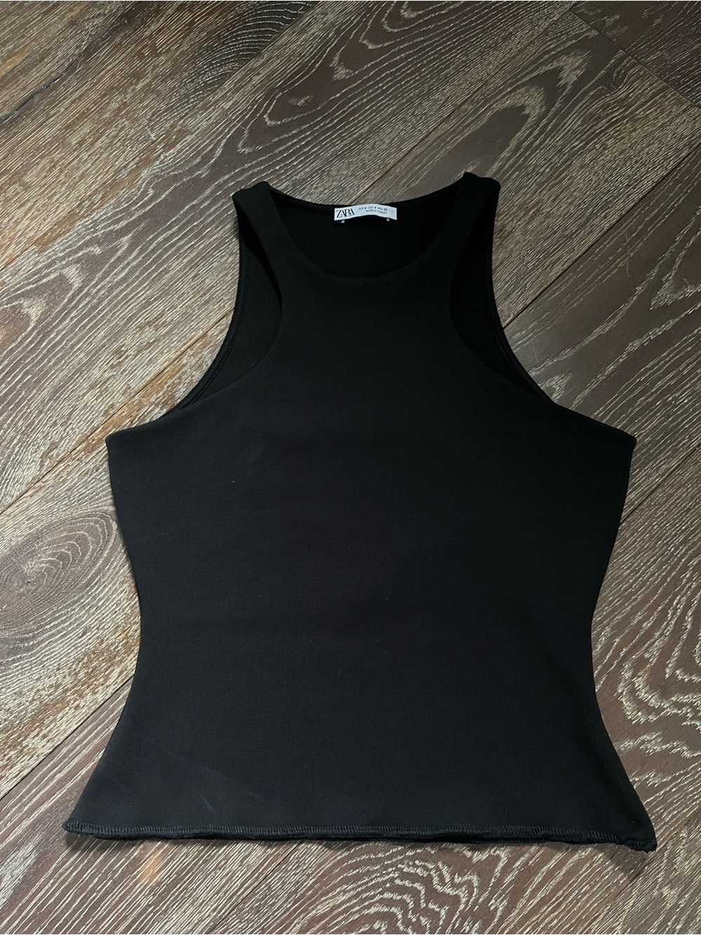 Zara Black High-Neck Racerback Tank - Picture 5 of 7